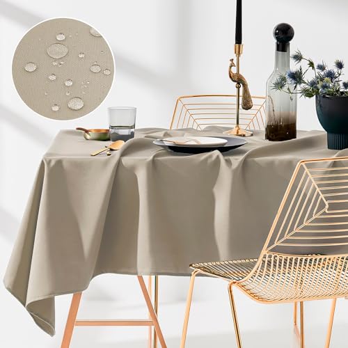 ROOM99 Aura Tischdecke 110 x 160 cm Tischtuch Tafeldecke Fleckschutz Abwaschbar Wasserabweisend Schmutzabweisend Polyester Rechteckig Bankett-Dekoration Ganzjährig Beige ROOM99 Aura Tischdecke 110 x 160 cm Tischtuch Tafeldecke Fleckschutz Abwaschbar Wasserabweisend Schmutzabweisend Polyester Rechteckig Bankett-Dekoration Ganzjährig Beige von ROOM99