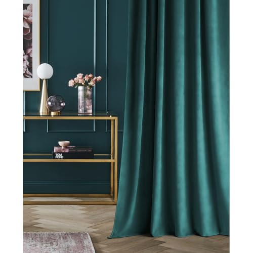 ROOM99 Samtvorhang Vorhang mit Kräuselband Charmy 140 x 250 cm Breite x Höhe Schiebegardinen Curtain Wohnzimmer Schlafzimmer Samt Velours Petrol, 1 Stück ROOM99 Samtvorhang Vorhang mit Kräuselband Charmy 140 x 250 cm Breite x Höhe Schiebegardinen Curtain Wohnzimmer Schlafzimmer Samt Velours Petrol, 1 Stück von ROOM99