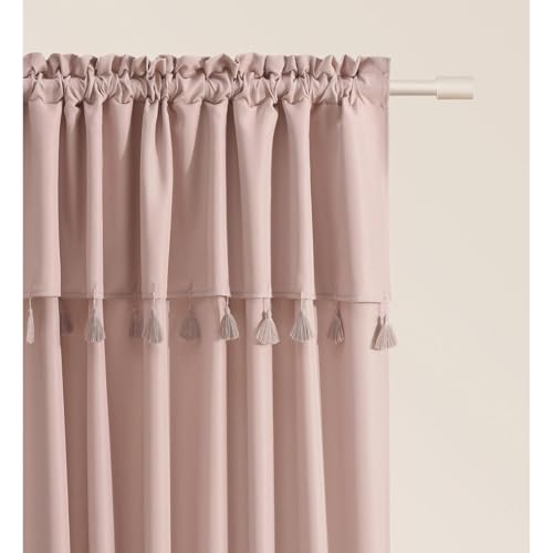 ROOM99 Vorhang mit Kräuselband Astoria 140 x 260 cm Breite x Höhe Schiebegardinen Modern Curtain Wohnzimmer Schlafzimmer Puderrosa, 1 Stück von ROOM99