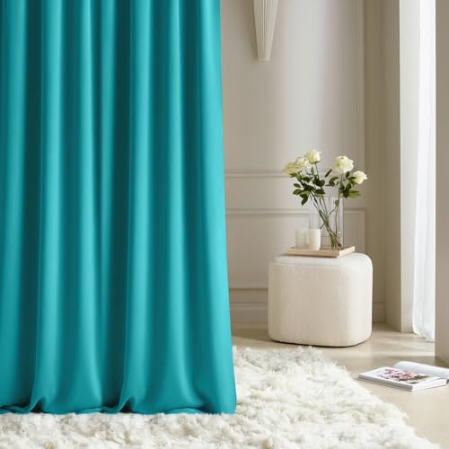 ROOM99 Vorhang mit Kräuselband Aura 140 x 260 cm Breite x Höhe Schiebegardinen Modern Curtain Wohnzimmer Schlafzimmer Türkis, 1 Stück ROOM99 Vorhang mit Kräuselband Aura 140 x 260 cm Breite x Höhe Schiebegardinen Modern Curtain Wohnzimmer Schlafzimmer Türkis, 1 Stück von ROOM99