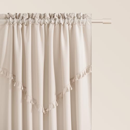ROOM99 Vorhang mit Kräuselband Chloe 140 x 250 cm Breite x Höhe Schiebegardinen Modern Curtain Wohnzimmer Schlafzimmer Hellbeige, 1 Stück von ROOM99