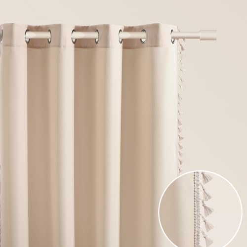 ROOM99 Vorhang mit Silberen Ösen Lara 140 x 260 cm Breite x Höhe Schiebegardinen Modern Curtain Wohnzimmer Schlafzimmer Creme, 1 Stück von ROOM99