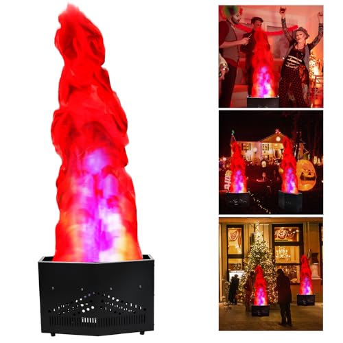 ROOMEDAL 1.8M Fake Fire Flame Light with 36 LED Creative Artificial Simulated Fire Atmosphere Lamp for Christmas Stage DJ Party Lighting Nightclub Lagerfeuer Party von ROOMEDAL