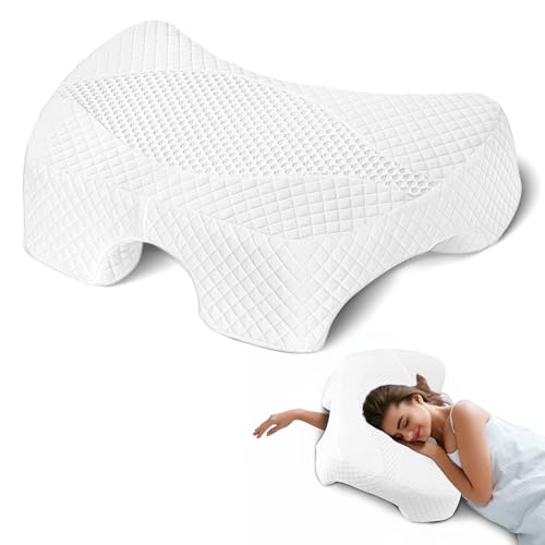 ROOWANA Seitenschläferkissen mit Armloch, Armkissen für Nacken und Schultern, Memory Foam Kissen, Geeignet für Seiten-, Rücken- und Bauchschläfer – Weiß ROOWANA Seitenschläferkissen mit Armloch, Armkissen für Nacken und Schultern, Memory Foam Kissen, Geeignet für Seiten-, Rücken- und Bauchschläfer – Weiß von ROOWANA