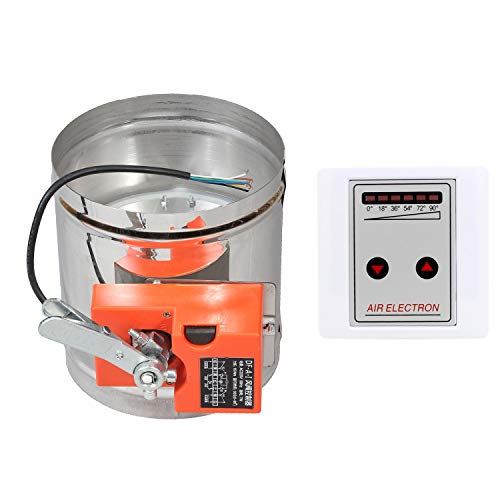Absperrklappe mit motor oder manuell 220v 16NM lüftung luftklappe elektrisch 5 Positionen lüftungsklappe drosselklappe Durchmesser 51 63 76 80 100 125 150 200 250 300 350 400 mm (Durchmesser 51mm) von ROOwarMer