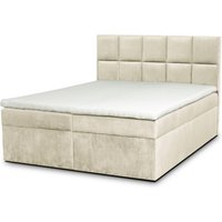 ROPEZ | Boxspringbett Faro mit Stauraum Samt 160 x 200 cm von ROPEZ