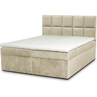 ROPEZ | Boxspringbett Faro mit Stauraum Samt 160 x 200 cm von ROPEZ
