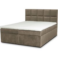 ROPEZ | Boxspringbett Faro mit Stauraum Samt 140 x 200 cm von ROPEZ