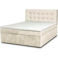 ROPEZ | Boxspringbett Lille mit Stauraum Samt 200 x 200 cm von ROPEZ