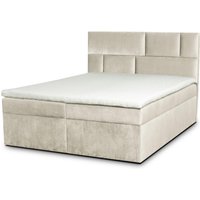 ROPEZ | Boxspringbett Lyon Samt 160 x 200 cm von ROPEZ