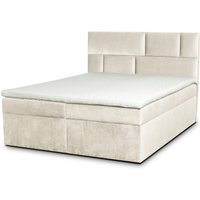 ROPEZ | Boxspringbett Lyon Samt 160 x 200 cm von ROPEZ