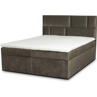 ROPEZ | Boxspringbett Lyon Samt 140 x 200 cm von ROPEZ