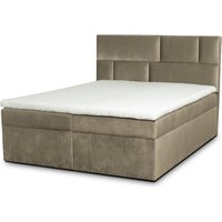 ROPEZ | Boxspringbett Lyon Samt 140 x 200 cm von ROPEZ