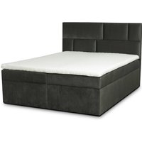 ROPEZ | Boxspringbett Lyon Samt 140 x 200 cm von ROPEZ