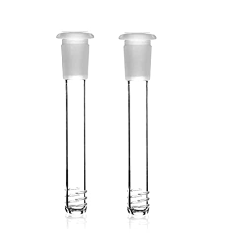 RORA 12 cm Länge 2 Stück Glas Downstem Diffusor Adapter Diffuser Down Stem für Glaswasserpfeifen von RORA