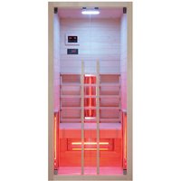 RORO Infrarotkabine »FREIBERG«, BxHxT: 90 x 90 x 190 cm, geeignet für 1 Person - beige von RORO
