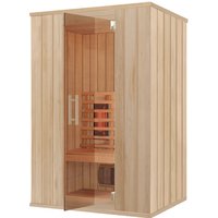 RORO Infrarotkabine »GERLOS«, BxHxT: 132 x 102 x 198 cm, geeignet für 2 Personen - beige von RORO
