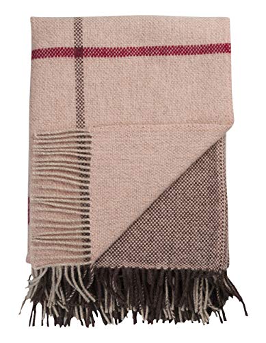 RØROS TWEED - Filos - Wolldecke aus norwegischer Lammwolle - Design von Runa Klock - Deckenmaße: 145 x 220 cm von RØROS TWEED