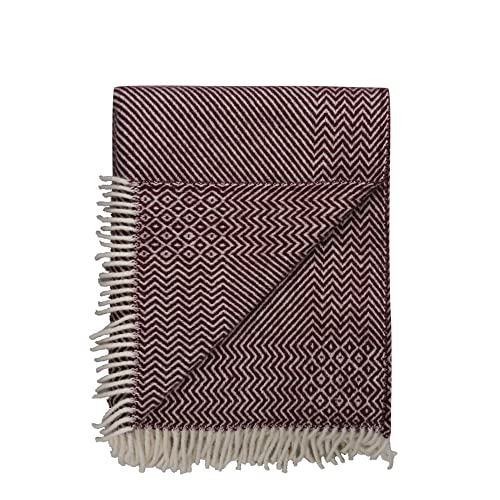 RØROS TWEED - Kattefot - Wolldecke aus norwegischer Lammwolle - Design von Judy D. Lundin - Deckenmaße: 140 x 220 cm von RØROS TWEED