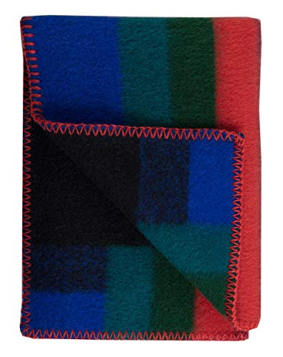 RØROS TWEED - Mikkel Baby - Wolldecke aus norwegischer Lammwolle - Design von Kristine Five Melvaer - Deckenmaße: 67 x 100 cm (3751-B - Dark, 67 x 100 cm) von RØROS TWEED