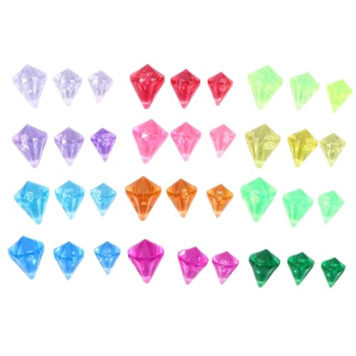 RORPOIR 1tasche Edelsteine Bunte Kunststeine Simulierte Diamanten Für Dekoration Bastelprojekte Und Mischpackung von RORPOIR