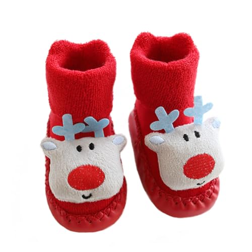 RORPOIR 1 Paar Weihnachten Socken für Kinder Boden Socken Kinder socken Christmas Socks weihnachtsstrümpfe Kinder Weihnachtssocken warme Socken Kleinkind socken Bequeme Socken drinnen von RORPOIR