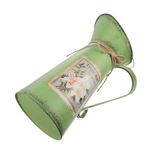 RORPOIR Einzigartiges Design Blecheimer Vintage Eisen Kunst Blumentopf Rustikale Blumenschmuck von RORPOIR