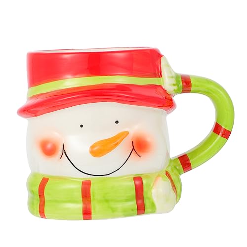 RORPOIR 1 Stück Weihnachts-Keramiktasse Bürogeschenke Weihnachtsgeschenke Keramik-Kaffeetasse Weihnachts-Stifthalter Niedliche Tassen Tassen Mit Weihnachtsmotiv Kreative von RORPOIR