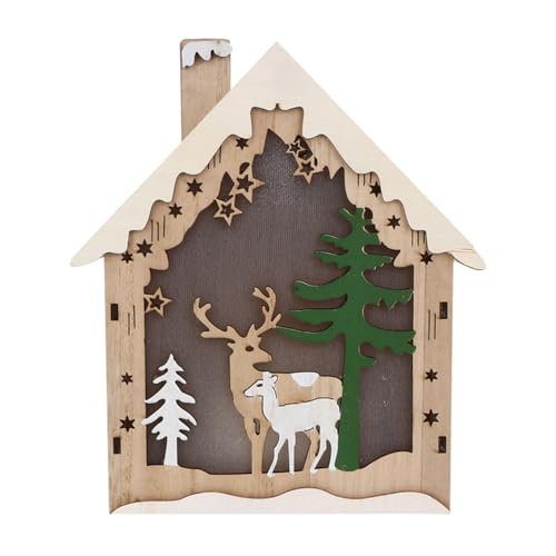 RORPOIR 1stück Mini Mit Leuchtendem Weihnachtsdeko Für Und Kinderzimmer Handgefertigte Miniatur Für Festliche Aa Batterien Benötigt von RORPOIR