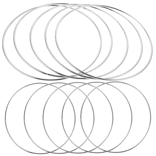 RORPOIR 10 Stück DIY Wreath Rahmen für Macrame Dekoration Kreative Bastelprojekte und Hochzeitsdekoration von RORPOIR