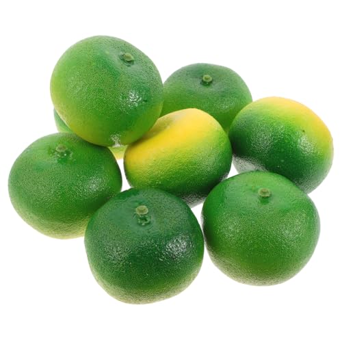 RORPOIR 10 Stück Simulationsfruchtmodell Essensrequisiten Realistische Künstliche Frucht Obstküchendekor Fallen Künstliche Früchte Obst-Desktop-Dekoration Fruchtförmiges Modell Grün Schaum von RORPOIR