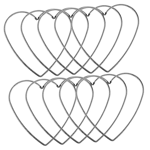 RORPOIR 10st DIY- -Reifen Herz Drahtrahmen Ring Handgemachtes Kranz-kit Herz Draht Kranzform Makramee Schleife Draht Kranz Form Mini Zubehör Herzen Medaillon Silver RORPOIR 10st DIY- -Reifen Herz Drahtrahmen Ring Handgemachtes Kranz-kit Herz Draht Kranzform Makramee Schleife Draht Kranz Form Mini Zubehör Herzen Medaillon Silver von RORPOIR