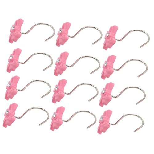 RORPOIR 12 Stück Bow Knot Duschvorhang Haken Dekorative Schleifen Haken für Badezimmer und Mädchenzimmer aus Strapazierfähigem Harz Installieren für Stilvolle Wohnraumgestaltung von RORPOIR