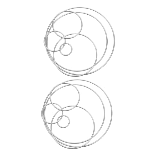 RORPOIR 12 Stück Teiliges Edelstahlringe für Basteln Drahtstärke Verschiedene Polierte Metallringe für DIY Makramee und Kranzdekorationen Vielseitige Handwerkskreise RORPOIR 12 Stück Teiliges Edelstahlringe für Basteln Drahtstärke Verschiedene Polierte Metallringe für DIY Makramee und Kranzdekorationen Vielseitige Handwerkskreise von RORPOIR