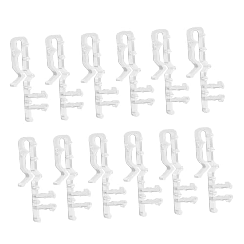 RORPOIR 12 Stück Venezianischer Vorhangclip Fensterblindteile Gardinenhalter Jalousien-Clips Vertikale Jalousie-Volant-Clips Gardinenclip Blindklammern Blinde Volantclips Transparent Pom RORPOIR 12 Stück Venezianischer Vorhangclip Fensterblindteile Gardinenhalter Jalousien-Clips Vertikale Jalousie-Volant-Clips Gardinenclip Blindklammern Blinde Volantclips Transparent Pom von RORPOIR