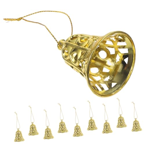 RORPOIR 12 Stück Weihnachtsglocken Hängende Dekorationen für Christbaum Leichte Kunststoff Ornamente für Festliche Anlässe und Partys für Tisch Kamin und Weihnachtsbaum RORPOIR 12 Stück Weihnachtsglocken Hängende Dekorationen für Christbaum Leichte Kunststoff Ornamente für Festliche Anlässe und Partys für Tisch Kamin und Weihnachtsbaum von RORPOIR