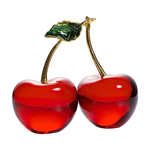 RORPOIR 1Stück Kristall Kirsche Dekoratives Ornament Einzigartige Tischdekoration für Zuhause oder Büro Hochglänzendes Material Exquisites Design Kunstobjekt für Desktop RORPOIR 1Stück Kristall Kirsche Dekoratives Ornament Einzigartige Tischdekoration für Zuhause oder Büro Hochglänzendes Material Exquisites Design Kunstobjekt für Desktop von RORPOIR