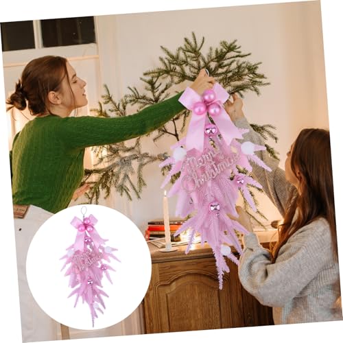 RORPOIR 1stück Rosa Weihnachtsanhänger Dekoration Für Hotel Einkaufszentren Und Partys Festliche Weihnachtsdekoration Für Wände Fenster Und Türen Mit Liebevollen Mustern Und Feiner von RORPOIR