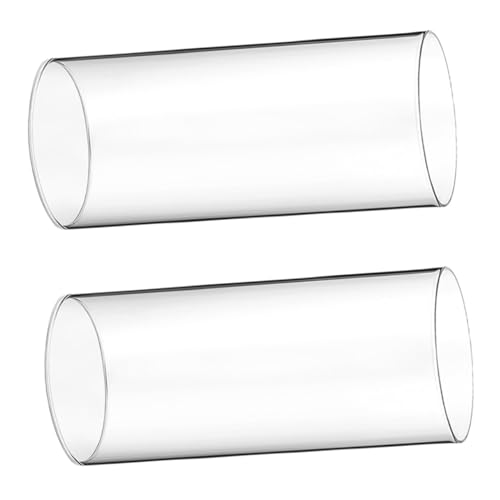 RORPOIR 2 Stück Kerzenlampenschirm aus Glas glaslaterne weinglas lampenschirm schmilzt Kerzenwärmerlampe Duftkerze Laternen LED Desktop-Kerzenabdeckung klare Kerzenabdeckung von RORPOIR