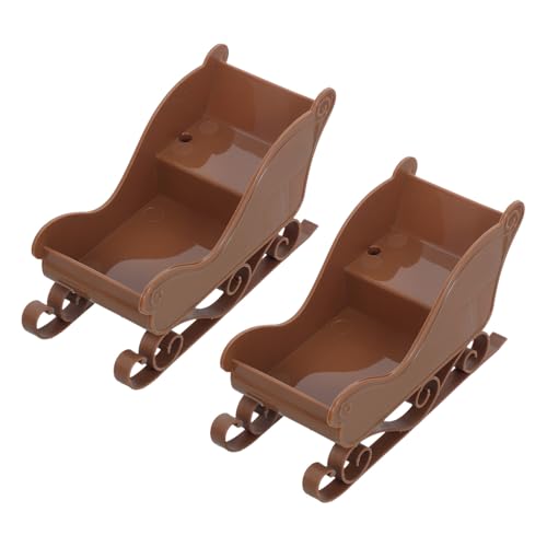 RORPOIR 2 Stück Plastischer Santa Schlitten für Tisch und Raumdekoration Süßigkeiten Display für Weihnachtsfeiern für Esszimmer Küchentheken RORPOIR 2 Stück Plastischer Santa Schlitten für Tisch und Raumdekoration Süßigkeiten Display für Weihnachtsfeiern für Esszimmer Küchentheken von RORPOIR