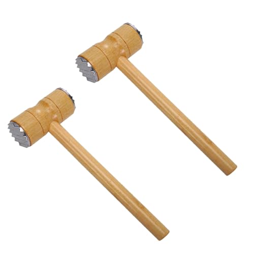 RORPOIR 2 stücke Holz Doppelseitige Hammer Zarte Mallet für Steak Schweinefleisch Doppelseitige Fleischklopfer Mallet RORPOIR 2 stücke Holz Doppelseitige Hammer Zarte Mallet für Steak Schweinefleisch Doppelseitige Fleischklopfer Mallet von RORPOIR