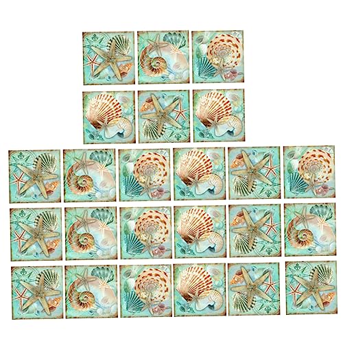 RORPOIR 24 Stück Teiliges wasserdichte Fliesenaufkleber mit Vintage Muschel Design Abziehbar und Rückstandsfrei Selbstklebend als Küchen und Badezimmer Wanddekoration RORPOIR 24 Stück Teiliges wasserdichte Fliesenaufkleber mit Vintage Muschel Design Abziehbar und Rückstandsfrei Selbstklebend als Küchen und Badezimmer Wanddekoration von RORPOIR