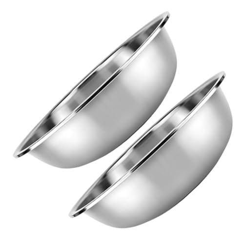 RORPOIR 2St Gemüsebecken aus Edelstahl Rührschüssel teigschüssel breite Zubereitungsschüsseln aus Metall Rundes Küchenbecken großes Küchenbecken Aluminium Gemüsetopf Rostfreier Stahl RORPOIR 2St Gemüsebecken aus Edelstahl Rührschüssel teigschüssel breite Zubereitungsschüsseln aus Metall Rundes Küchenbecken großes Küchenbecken Aluminium Gemüsetopf Rostfreier Stahl von RORPOIR