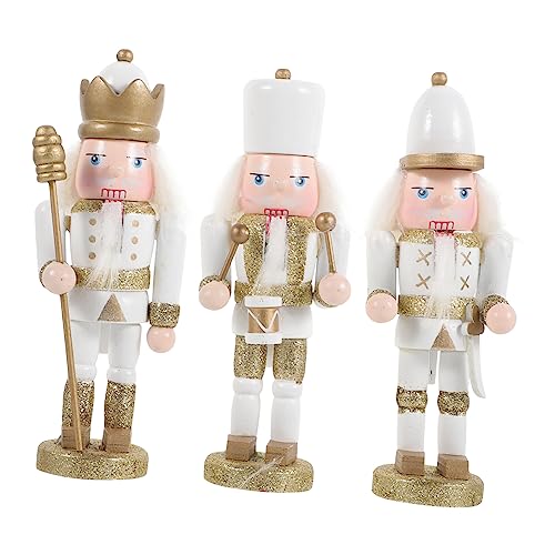 RORPOIR 3 Stück Holz Figurine Weihnachtsdekoration für Tisch und Regal Niedliches Design für Festliche als Fotodekoration RORPOIR 3 Stück Holz Figurine Weihnachtsdekoration für Tisch und Regal Niedliches Design für Festliche als Fotodekoration von RORPOIR