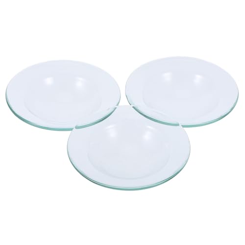 RORPOIR 3 Stück Teiliges Transparenter Glaswärmeteller für Wachswärmer Hitzebeständiger Runder Aromatherapie öl schälchenersatz Wiederverwendbarer Duftlampen Teller für Ätherische Öle RORPOIR 3 Stück Teiliges Transparenter Glaswärmeteller für Wachswärmer Hitzebeständiger Runder Aromatherapie öl schälchenersatz Wiederverwendbarer Duftlampen Teller für Ätherische Öle von RORPOIR