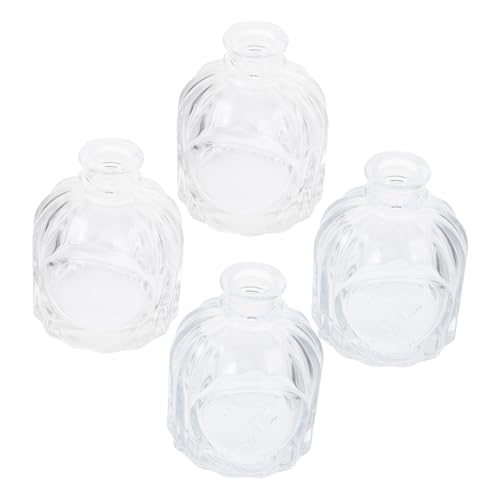 RORPOIR 4 Stück Glas Aromatherapie Flaschen Öldiffusoren Diffusoren Für Ätherische Öle Diffusor Ölerfrischergläser Duftknospenvasen Behälter Duftdiffusor Flaschen Parfümflasche von RORPOIR