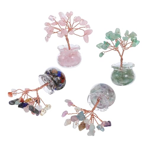RORPOIR 4 Stücke Mini Crystal Fortune Tree Kristallbaum des Lebens Geldbaum Kristall Künstlicher Geldbaum Glücklicher Kristallbaum Glas RORPOIR 4 Stücke Mini Crystal Fortune Tree Kristallbaum des Lebens Geldbaum Kristall Künstlicher Geldbaum Glücklicher Kristallbaum Glas von RORPOIR