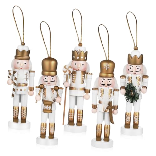 RORPOIR 5 STK. Teiliges Holz Nussfigur Figuren Weihnachtsdekoration mit Glatten Oberflächen Stabilem Material Charmantem Design für Indoor Tisch Regal Weihnachtsfest RORPOIR 5 STK. Teiliges Holz Nussfigur Figuren Weihnachtsdekoration mit Glatten Oberflächen Stabilem Material Charmantem Design für Indoor Tisch Regal Weihnachtsfest von RORPOIR