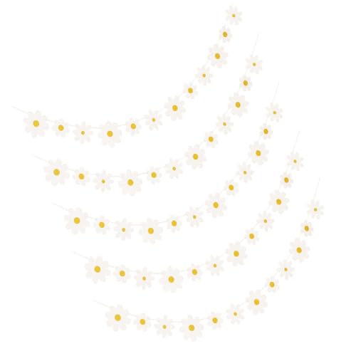 RORPOIR 5 Stück Daisy Latte Art Dekorationen Geburtstag Girlande Kinderzimmer Flieder Stoff Party Floral Topper Daisy Banner Niedliches Boho RORPOIR 5 Stück Daisy Latte Art Dekorationen Geburtstag Girlande Kinderzimmer Flieder Stoff Party Floral Topper Daisy Banner Niedliches Boho von RORPOIR