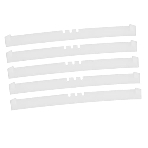 RORPOIR 5 Stück Teiliges Silikon-Squeegee Ersatzset Einfache Montage Passform Flexible Reinigung für Badezimmer Fenster Böden und Toiletten Langlebige Gummistreifen für Gründliche von RORPOIR